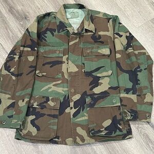 Men’s XS Genuine USMC Marine Corps Vietnam Woodland Camo VTG US Forces Loadout